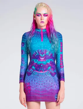 Digital Drift Bodycon Dress