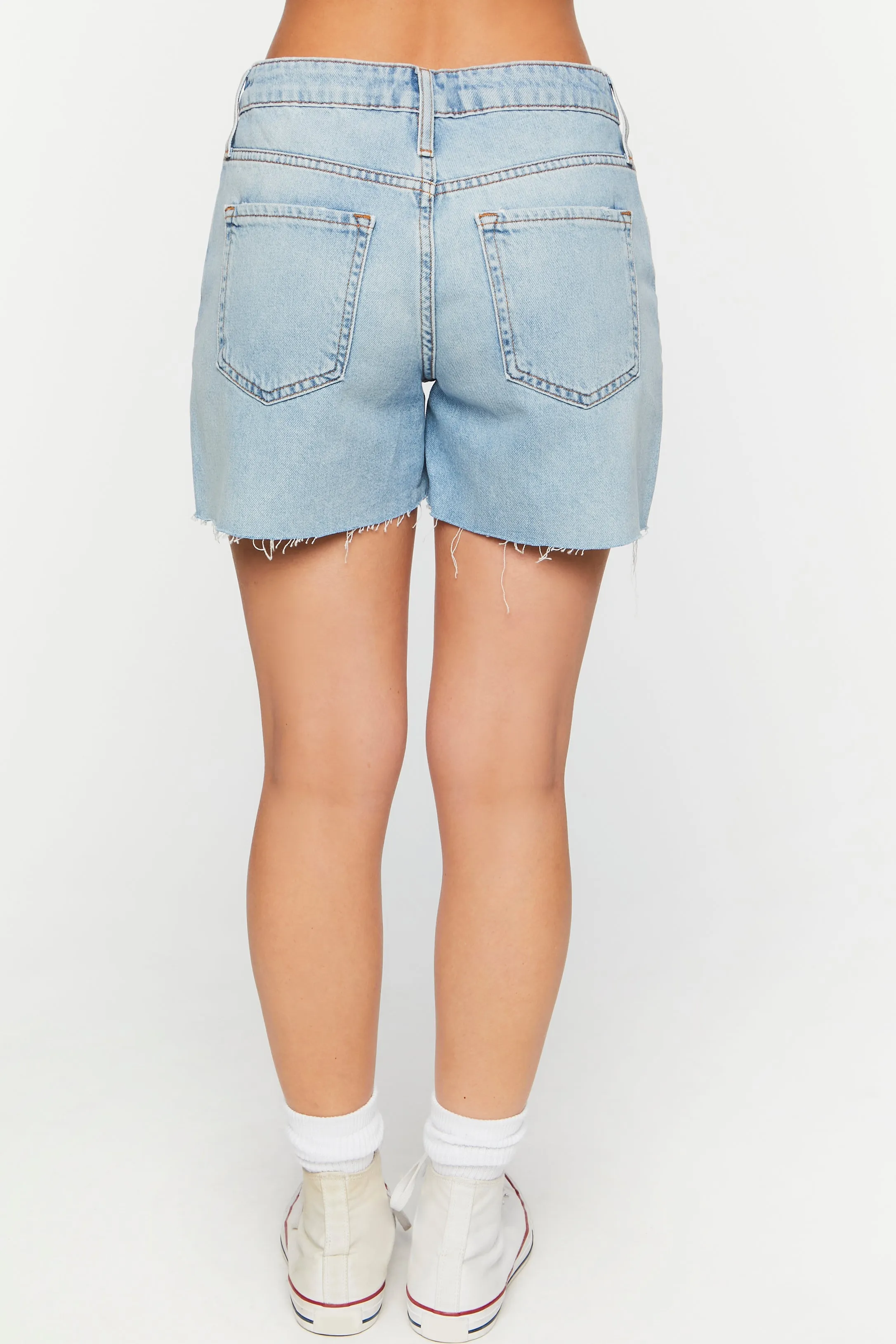 Cut-Off Denim Shorts