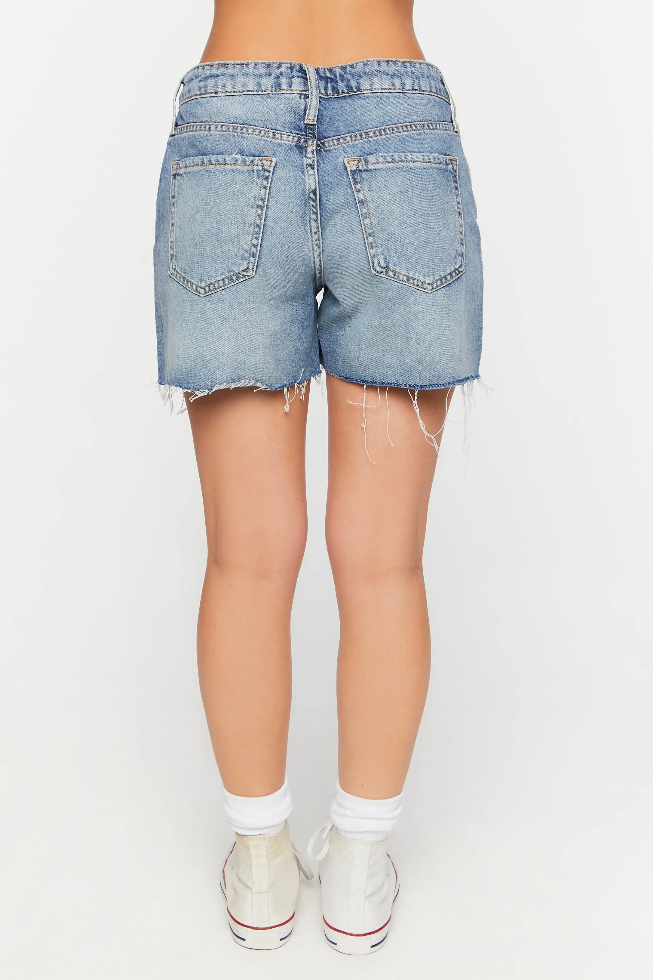 Cut-Off Denim Shorts