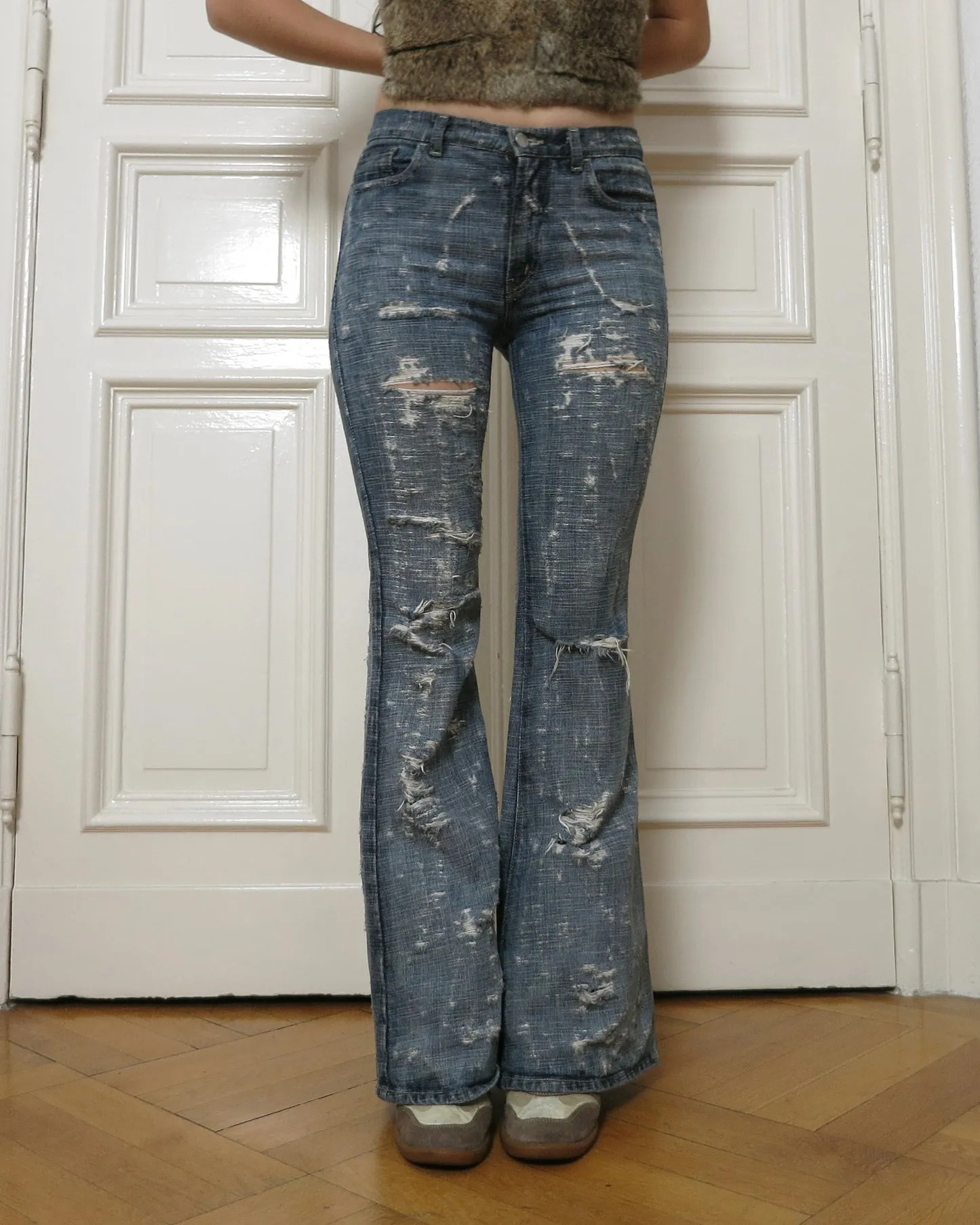 Distressed Denim Pants