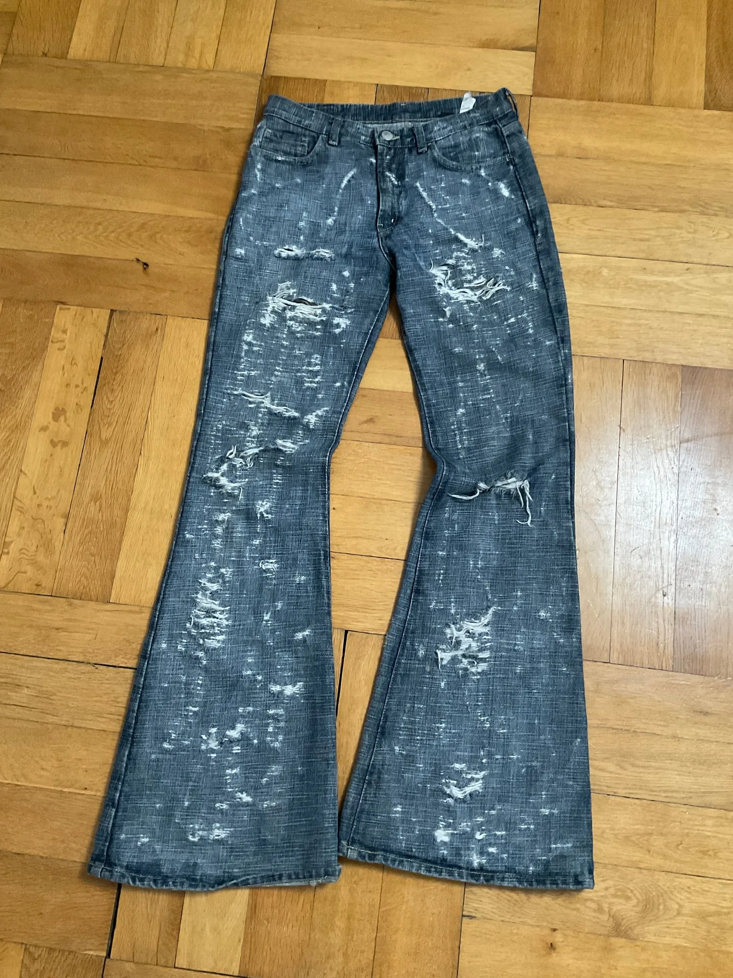 Distressed Denim Pants