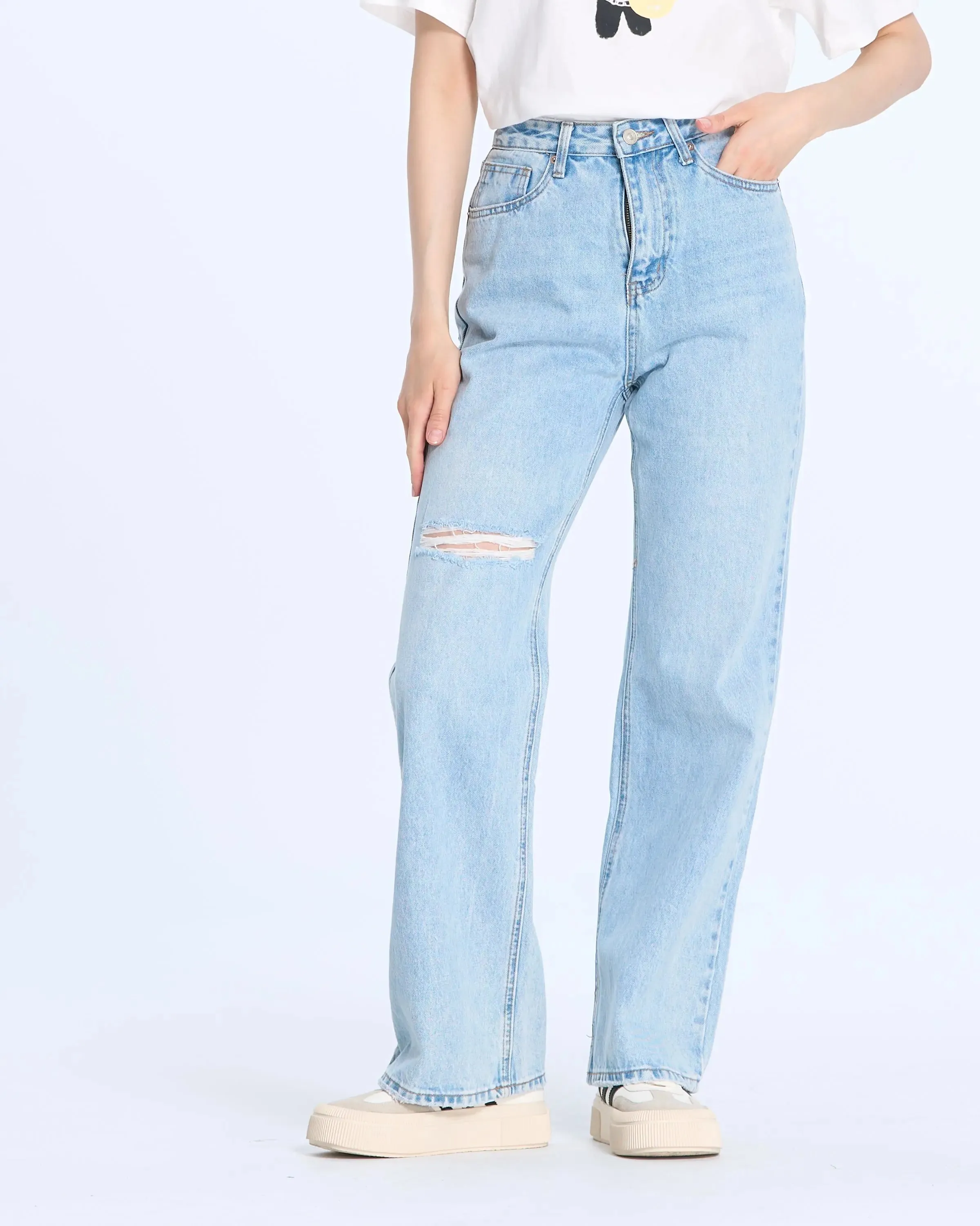 Distressed jeans 58082