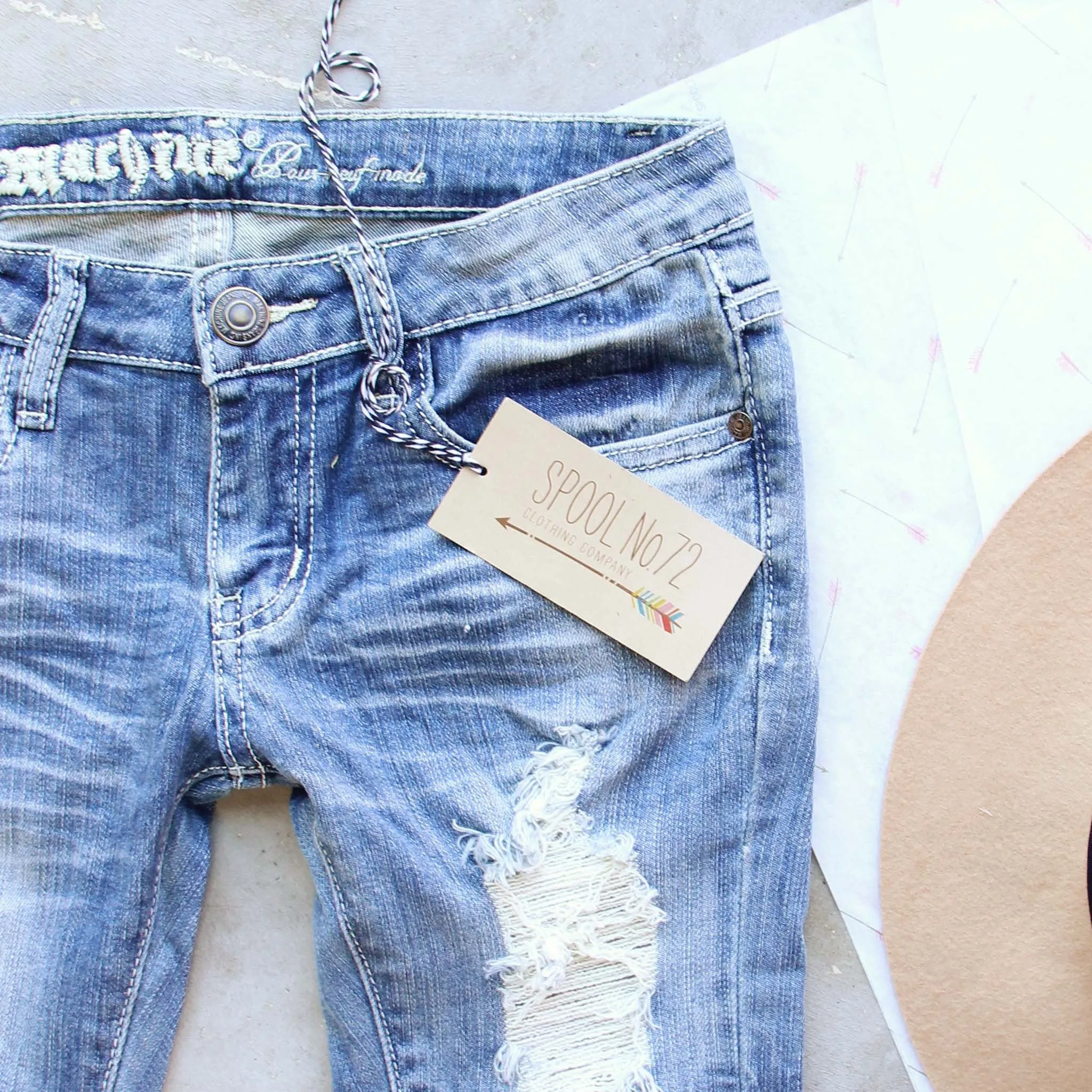 Driftwood Distressed Denim Jeans