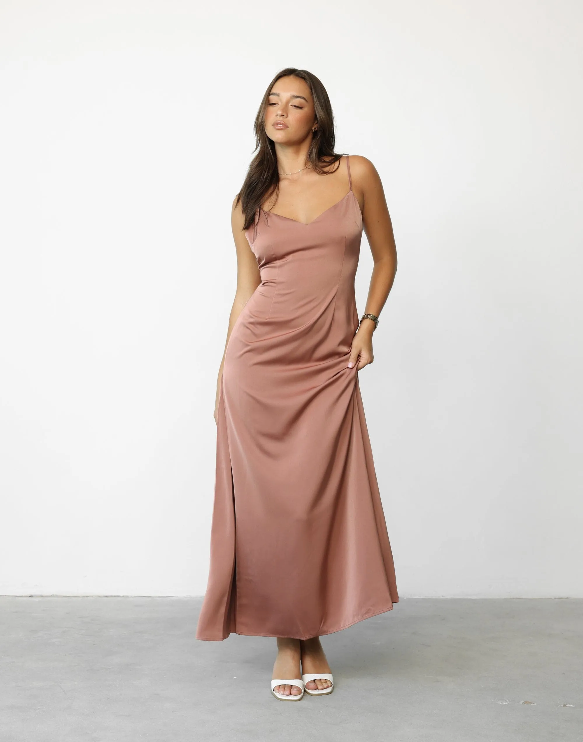 Isabella Maxi Dress Dusty Rose