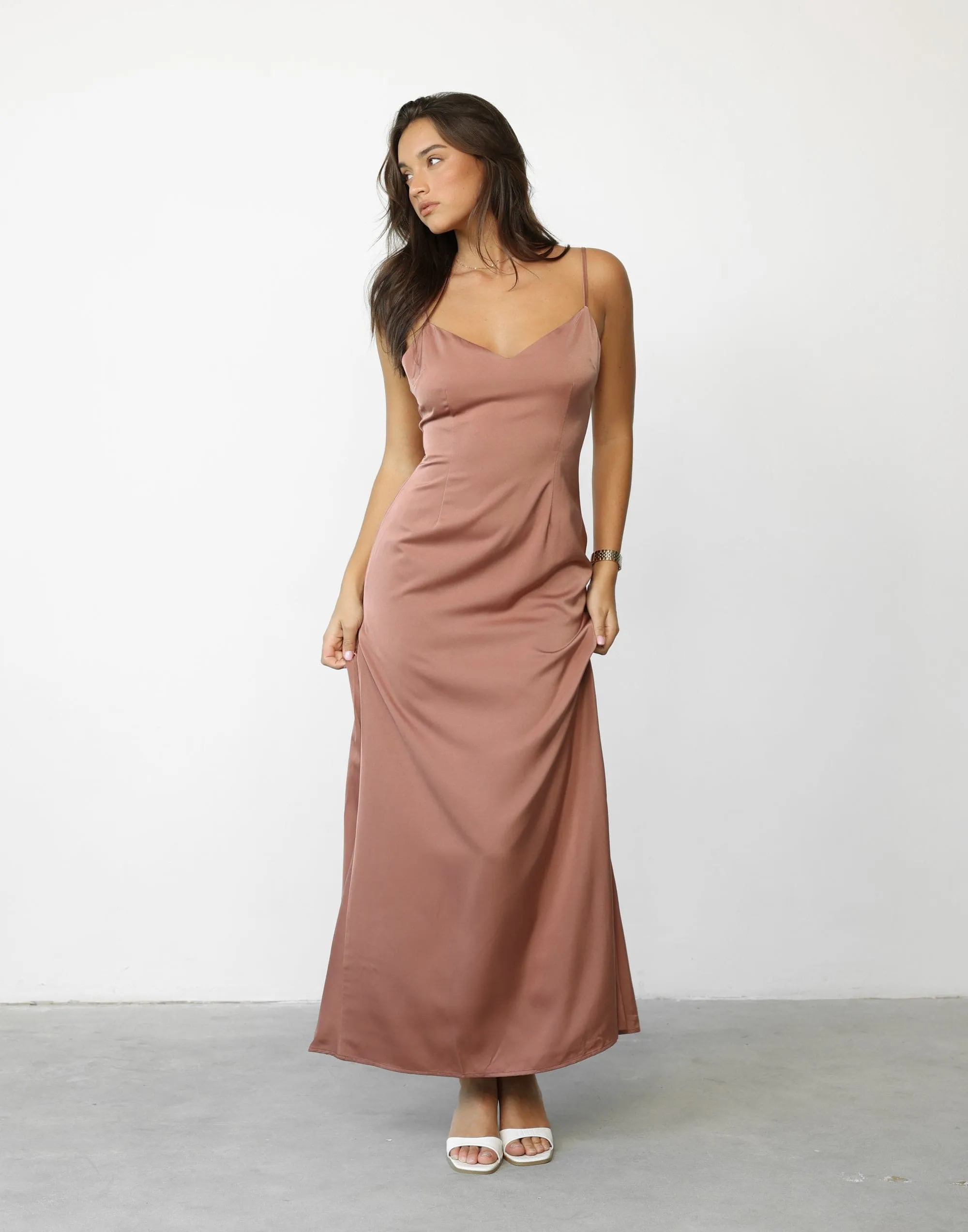 Isabella Maxi Dress Dusty Rose