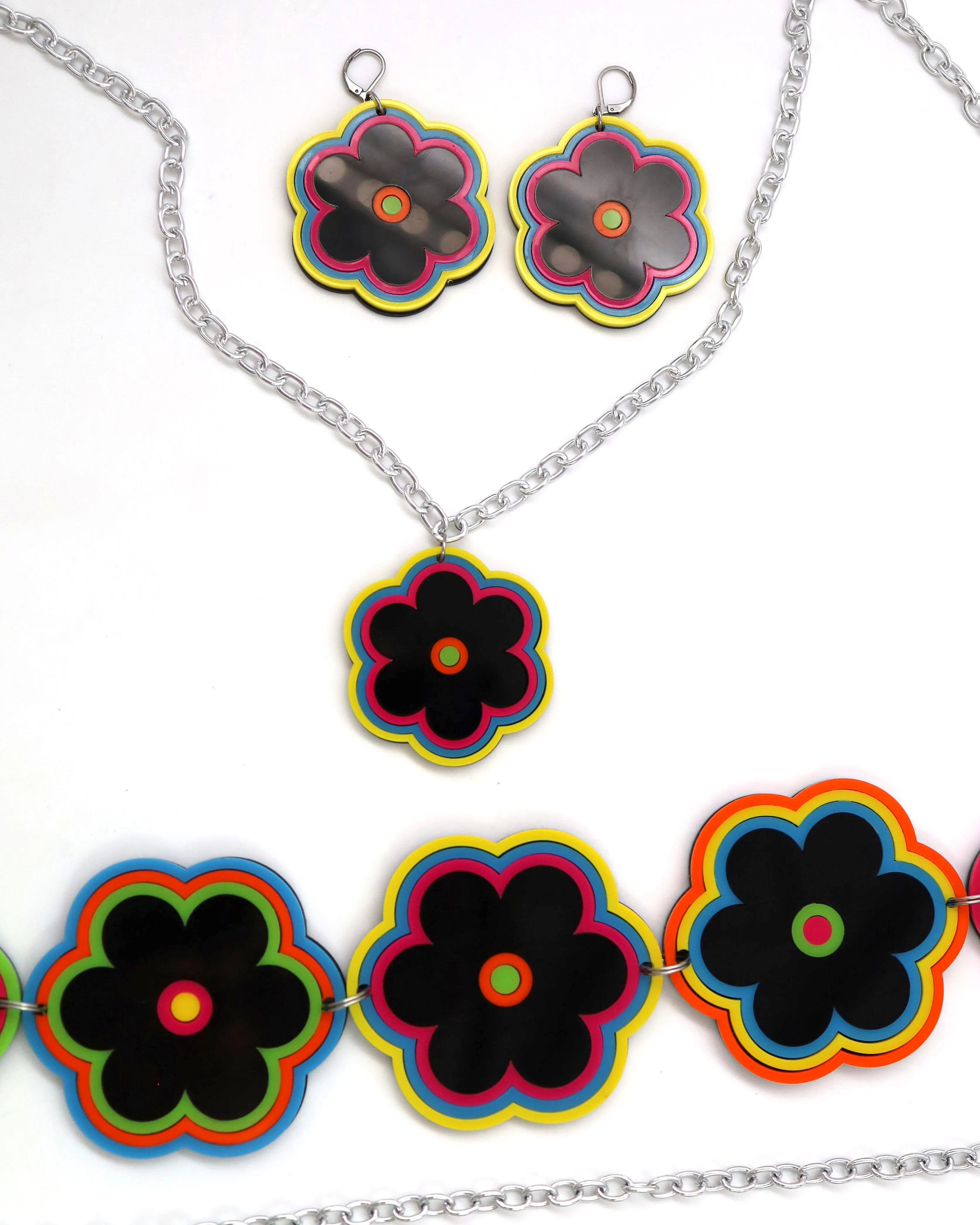 Electric Bloom Choker Necklace