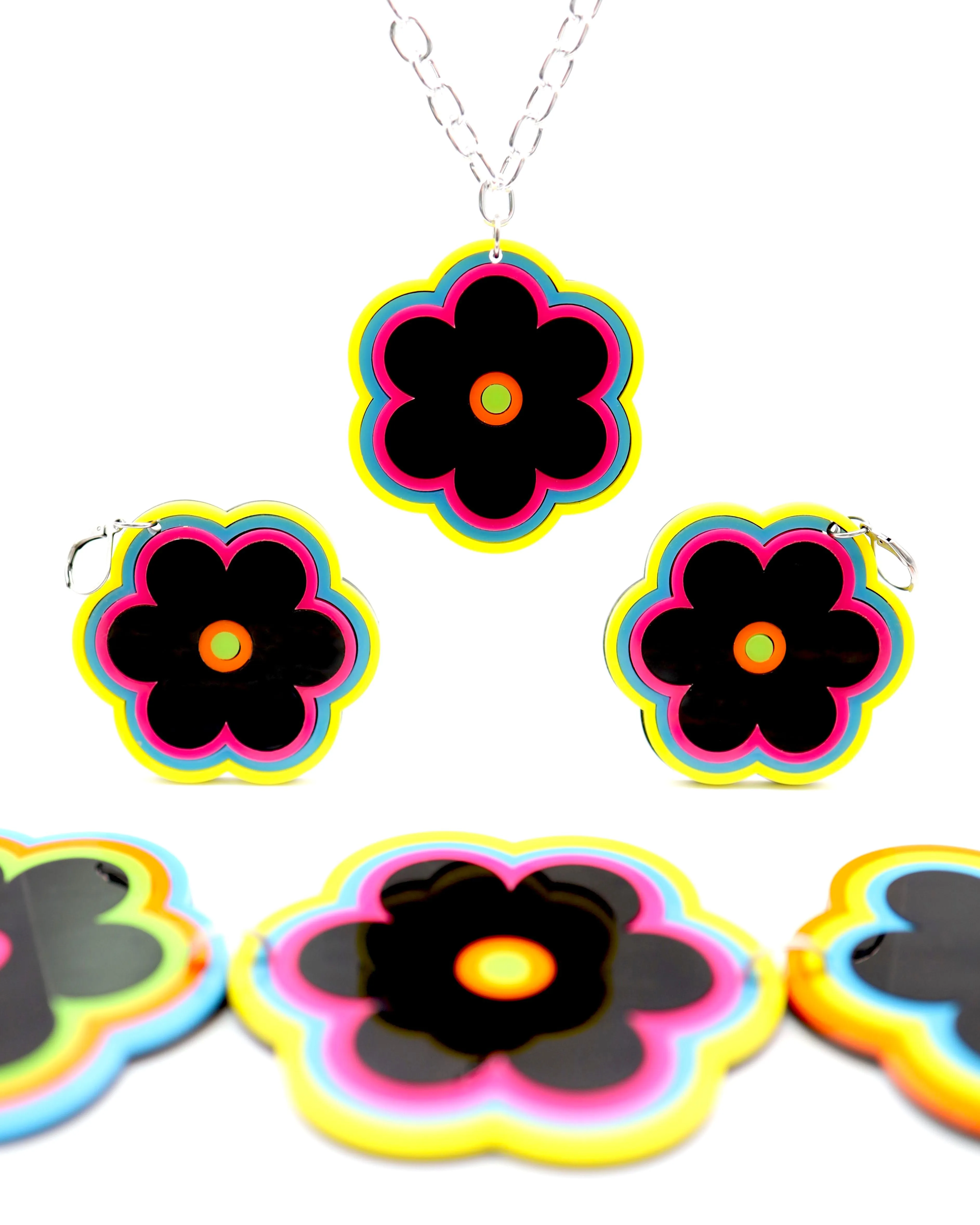 Electric Bloom Choker Necklace