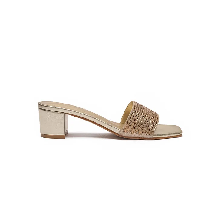 Embellished HL 159 Square Toe Sandal