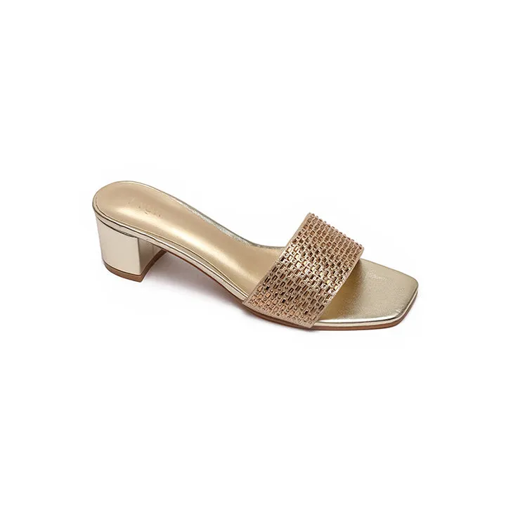 Embellished HL 159 Square Toe Sandal