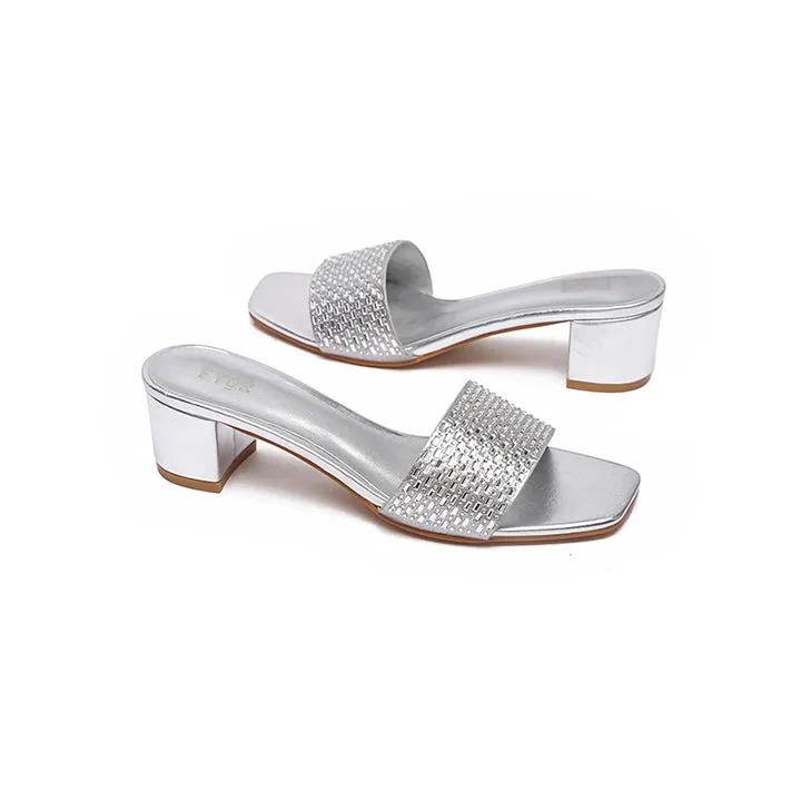 Embellished HL 159 Square Toe Sandal