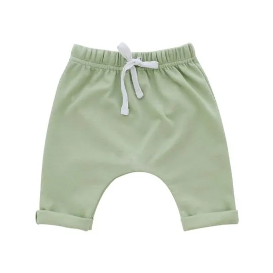 Emerson & Friends Cotton Baby Joggers - Sage