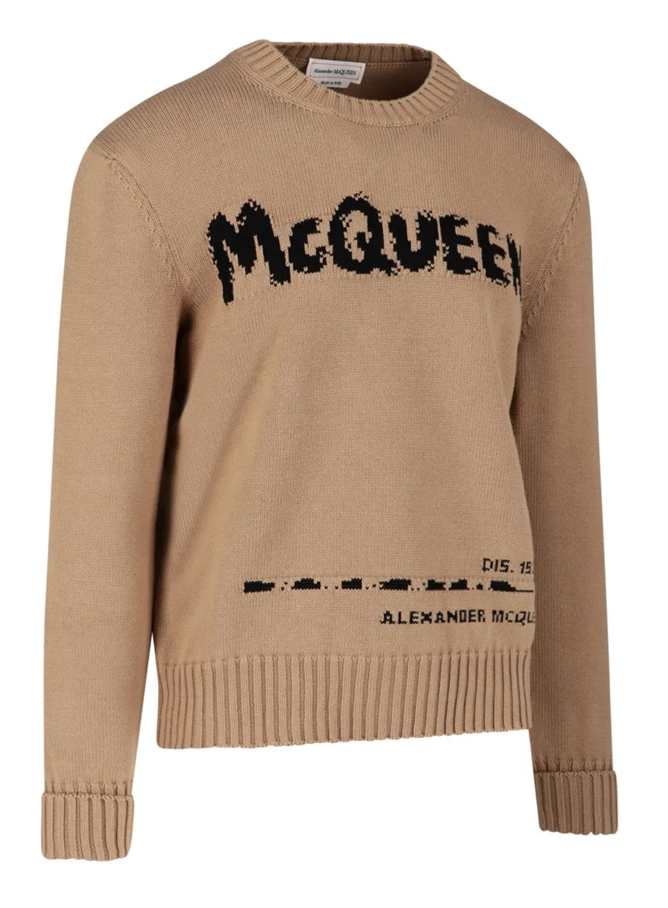 Graffiti Logo Intarsia Knit Jumper by Alexander McQueen