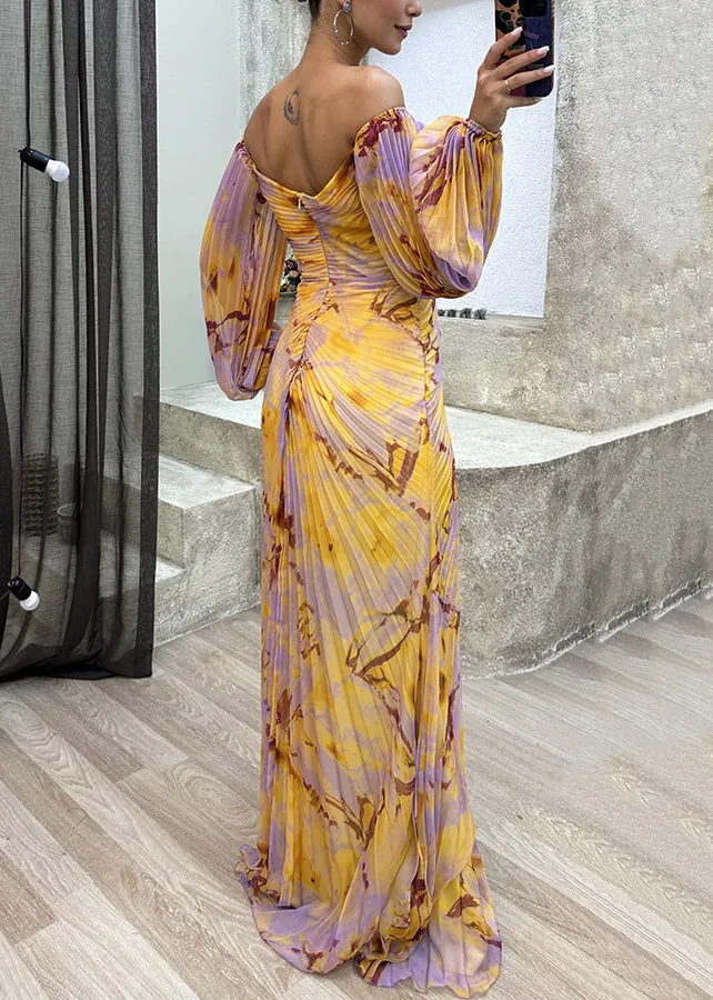 Zircon Cotton Maxi Dress for Spring in French Yellow