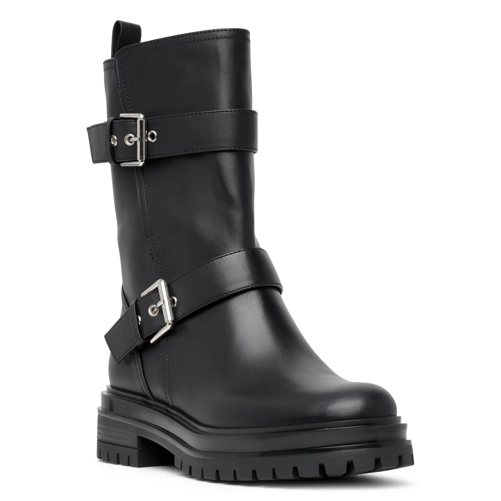 Gianvito Rossi Black Leather Biker Boots