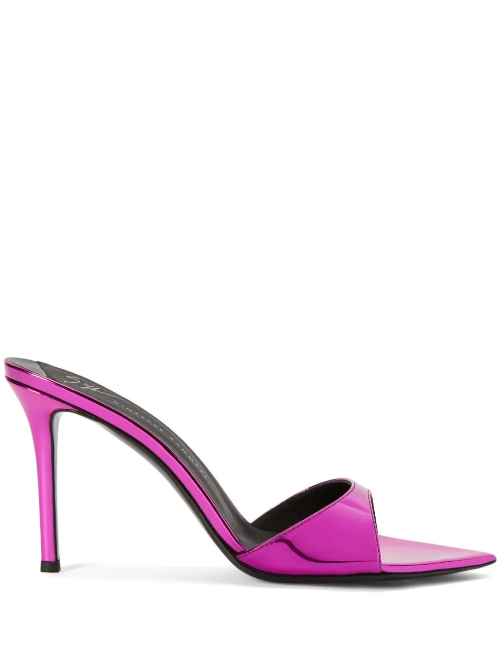 Giuseppe Zanotti Intriigo 100mm Patent Leather Mules Pink