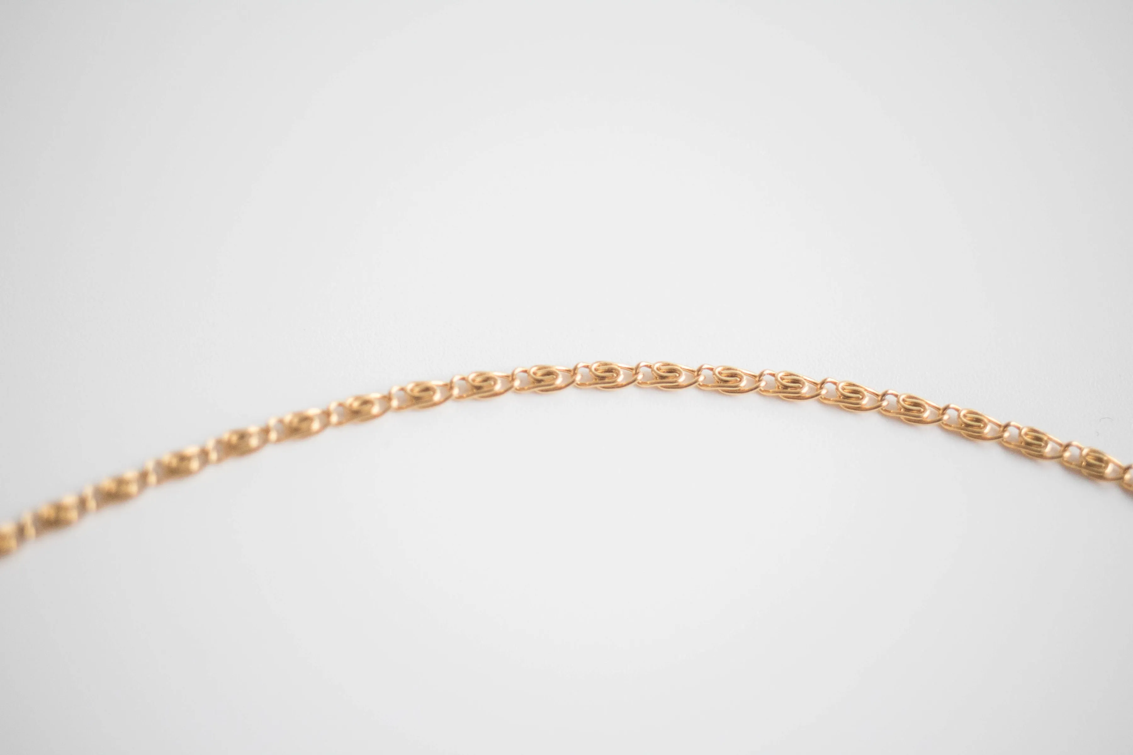 Elegant Snail Chain Gold Choker