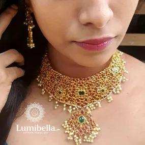 Gold Replica Kempu Chokers