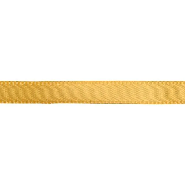 Gold Satin Ribbon, 1/4 Inch Width, Sold per Foot