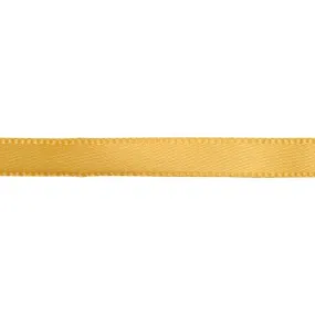 Gold Satin Ribbon, 1/4 Inch Width, Sold per Foot