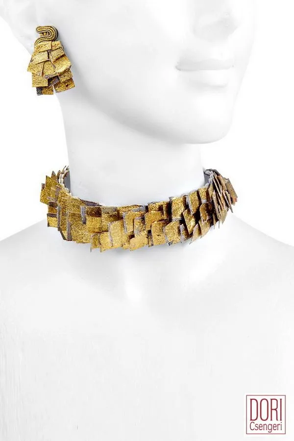 Gold Choker Necklace inspired by Camelot