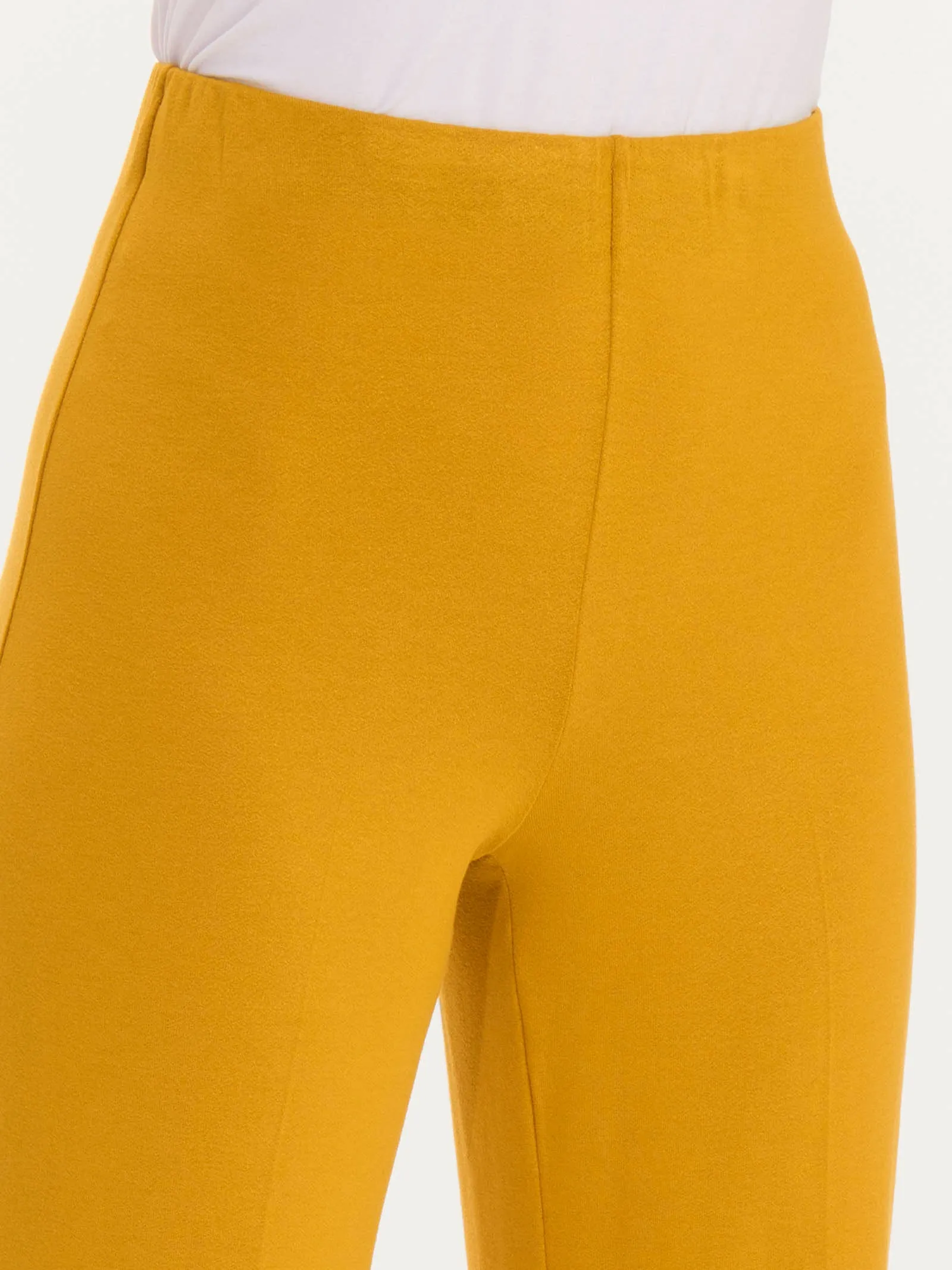 Viscose Crêpe Jersey Trousers - Golden Spice