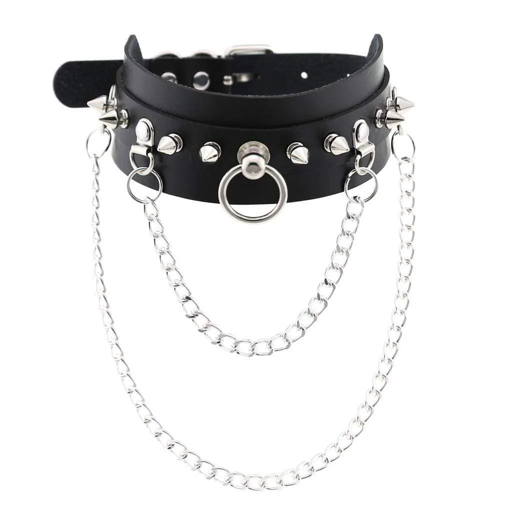 Gothic Inspired Rivet Chokers