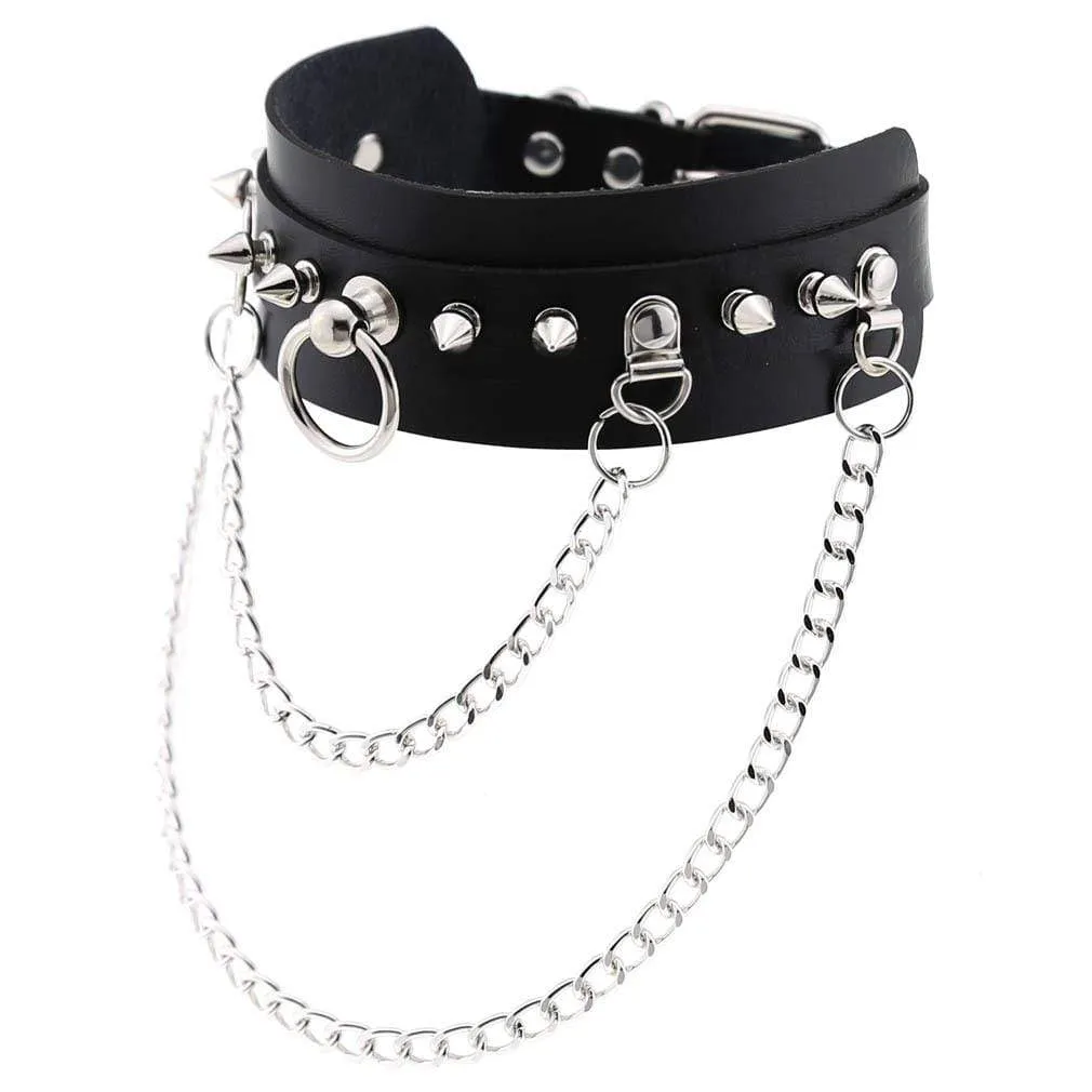 Gothic Inspired Rivet Chokers