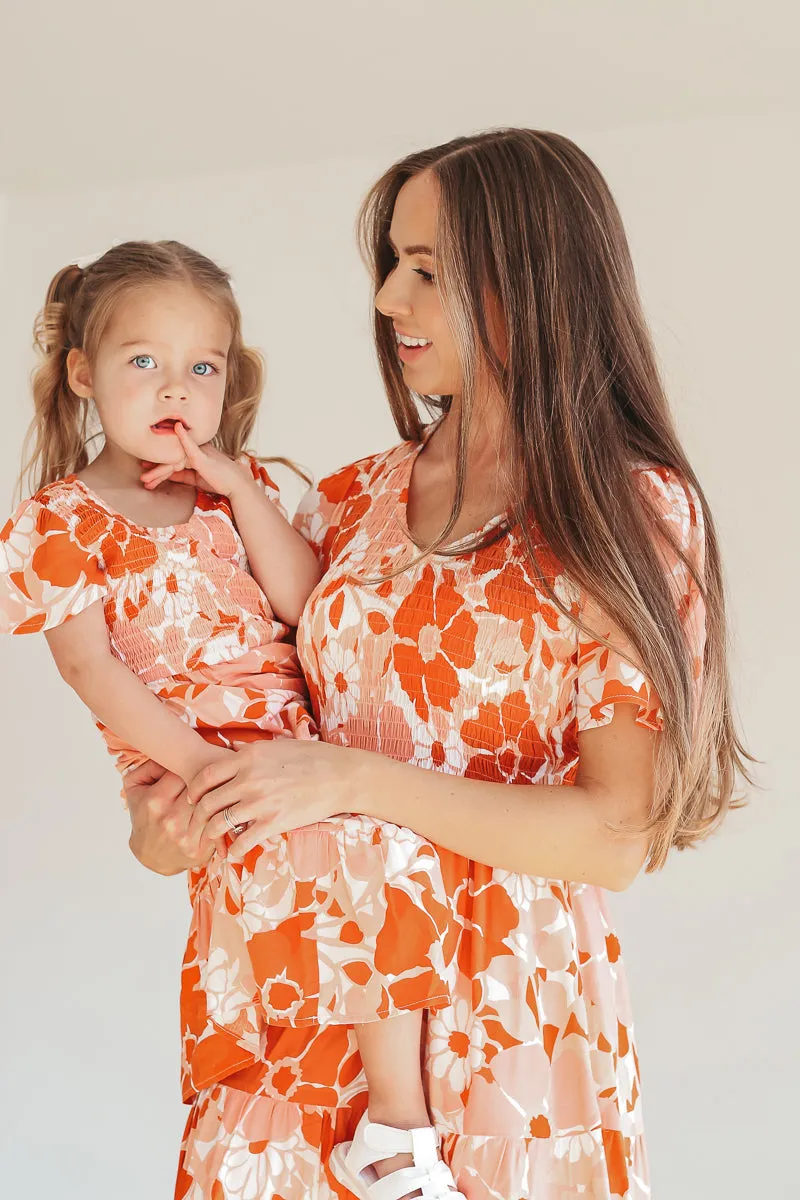 Tangerine Midi Dress