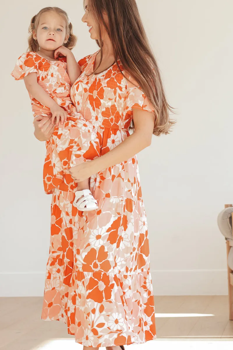 Tangerine Midi Dress