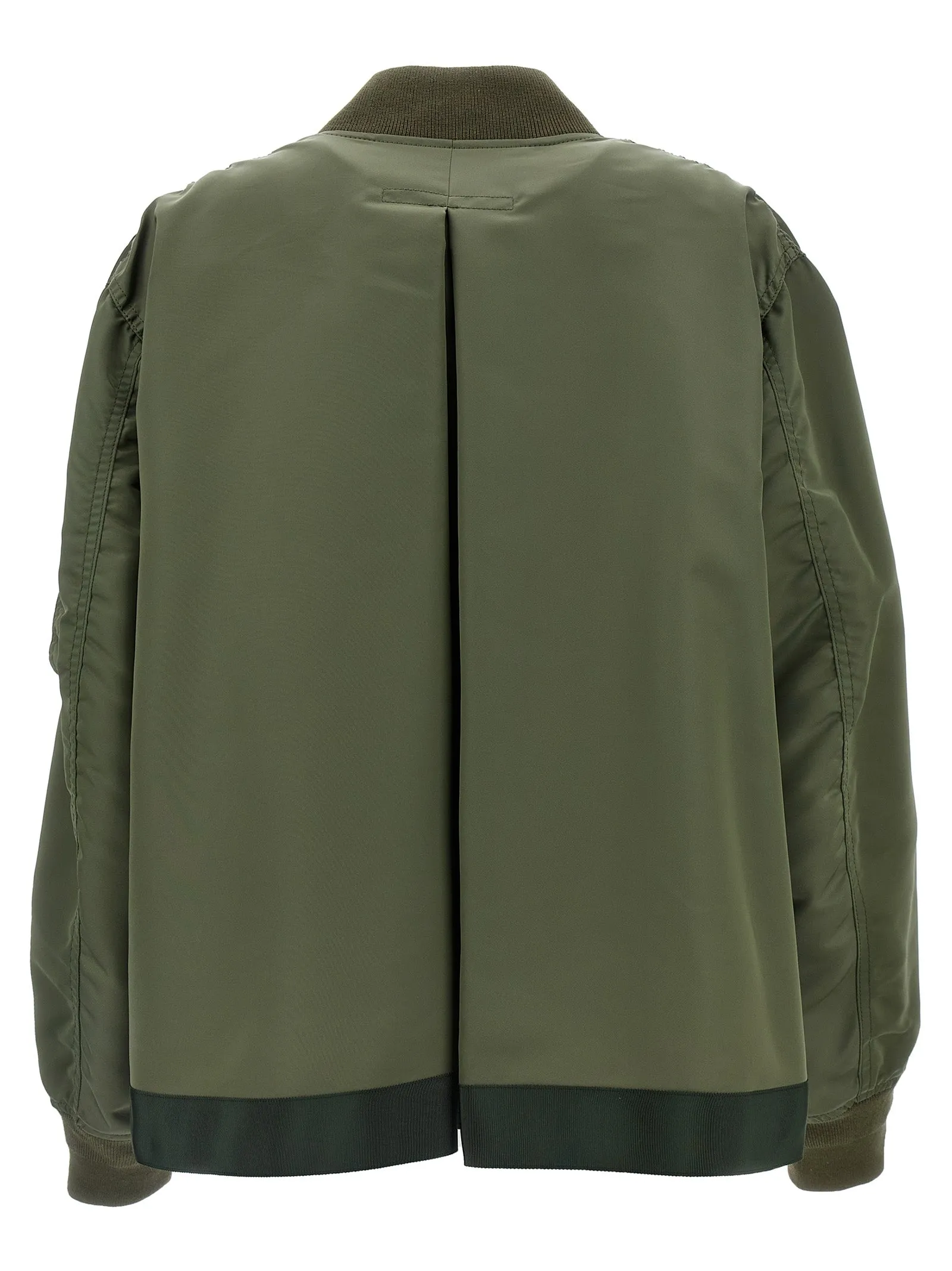 Nylon Bomber Jacket Green