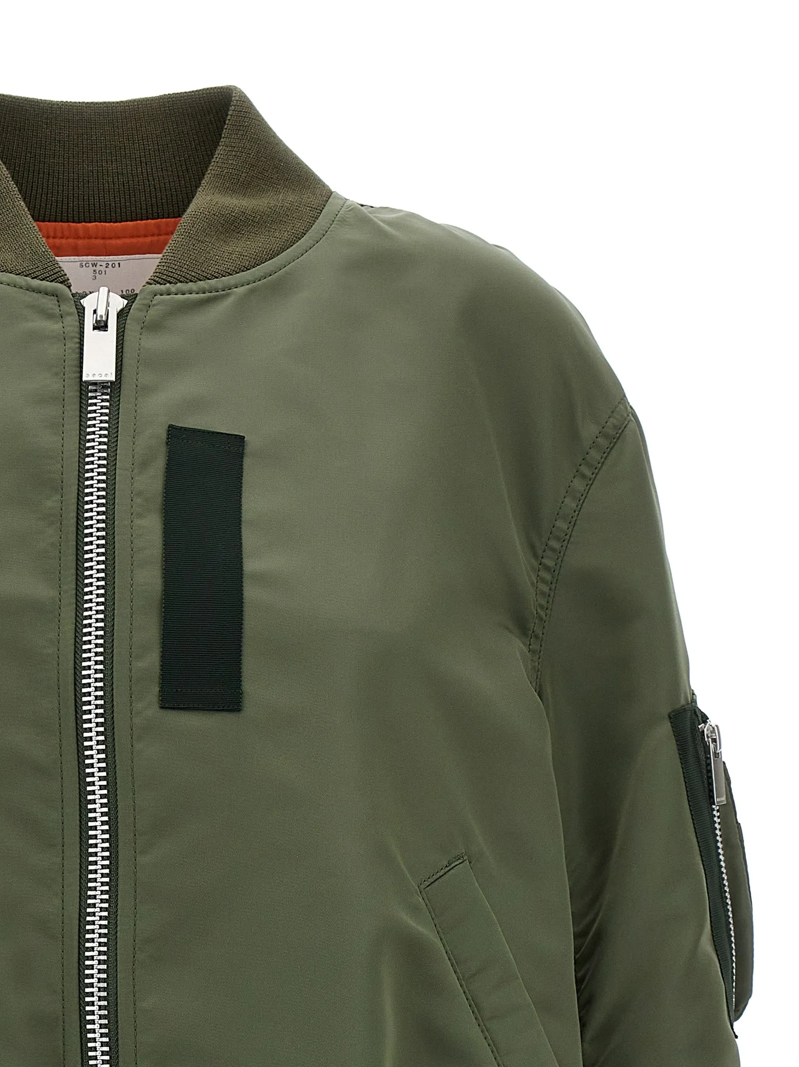 Nylon Bomber Jacket Green