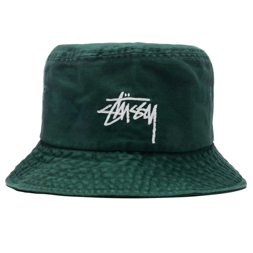 Big Stock Bucket Hat Dark Green