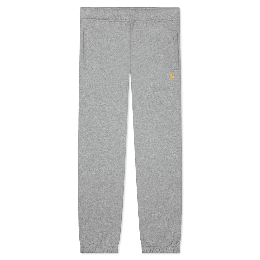 Grey Heather/Gold Chase Sweatpants