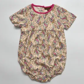 I Love Gorgeous Paisley Romper 6-12 Months Brand New