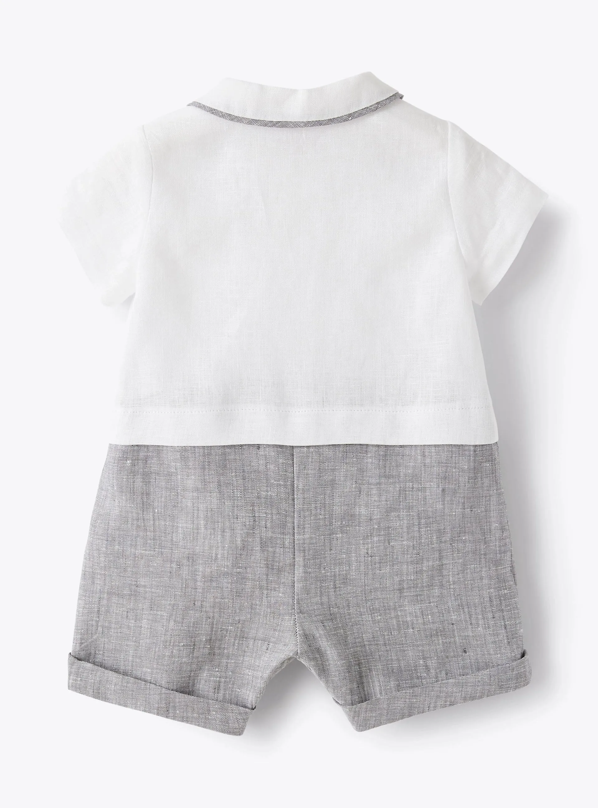 Il Gufo Baby Boys Collar Romper