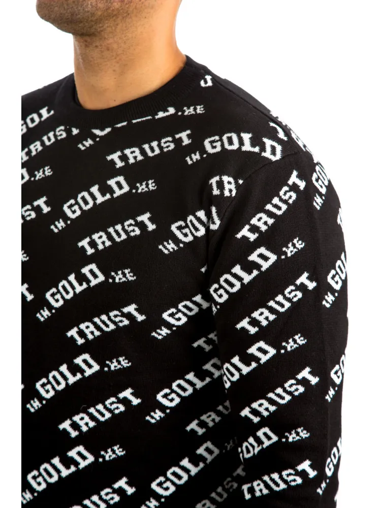 IN GOLD WE TRUST Credomen Logo Knitwear