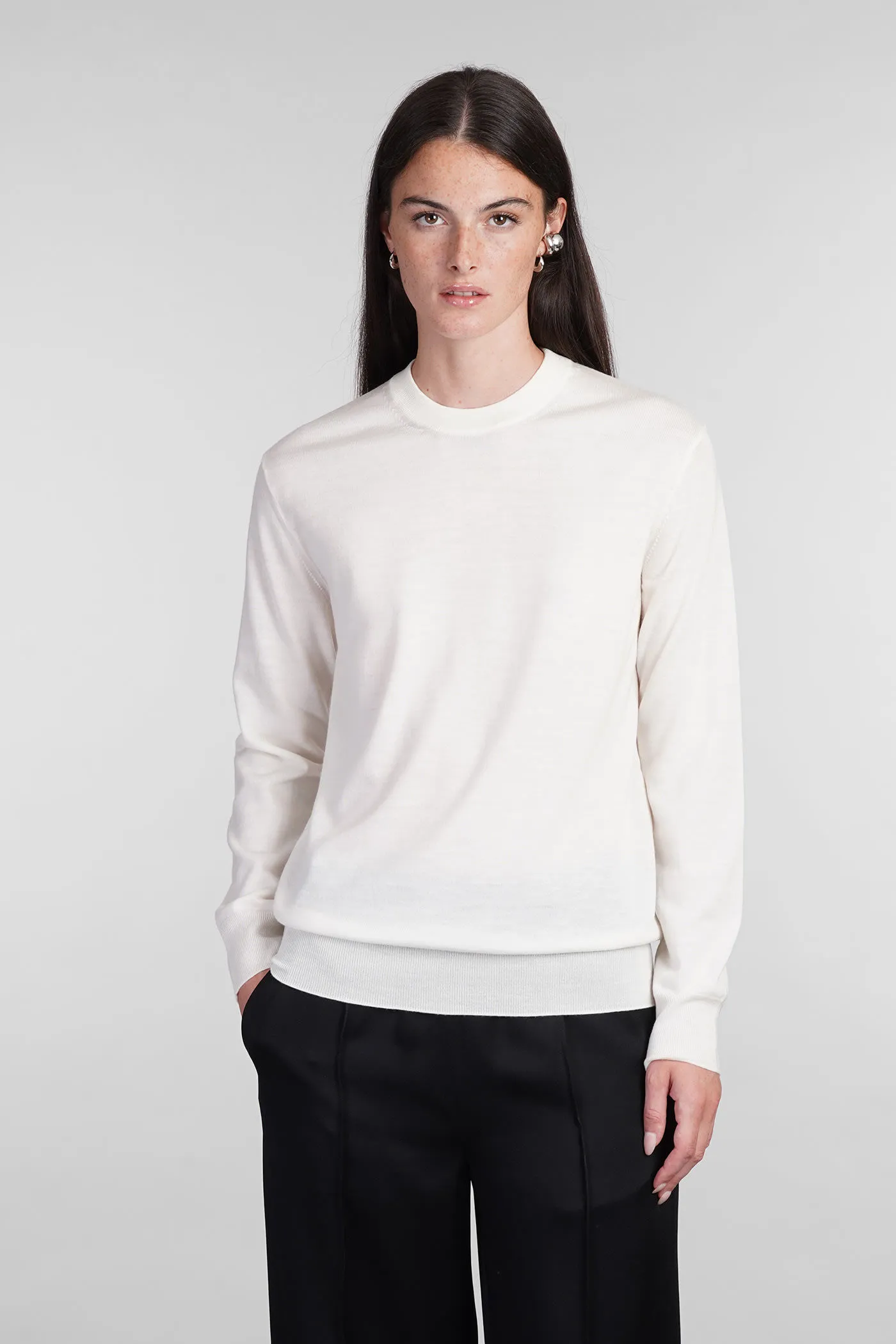 Beige Wool Knitwear by Jil Sander