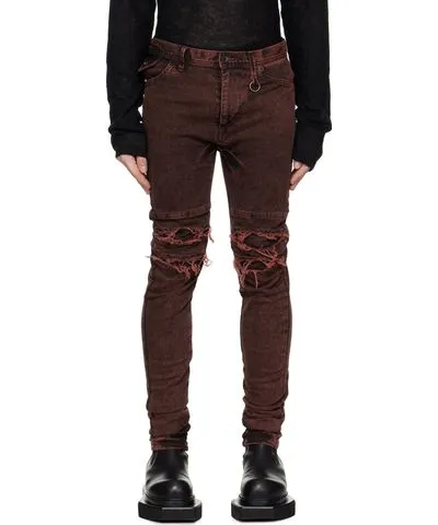 Julius Red Slim Ripped Jeans