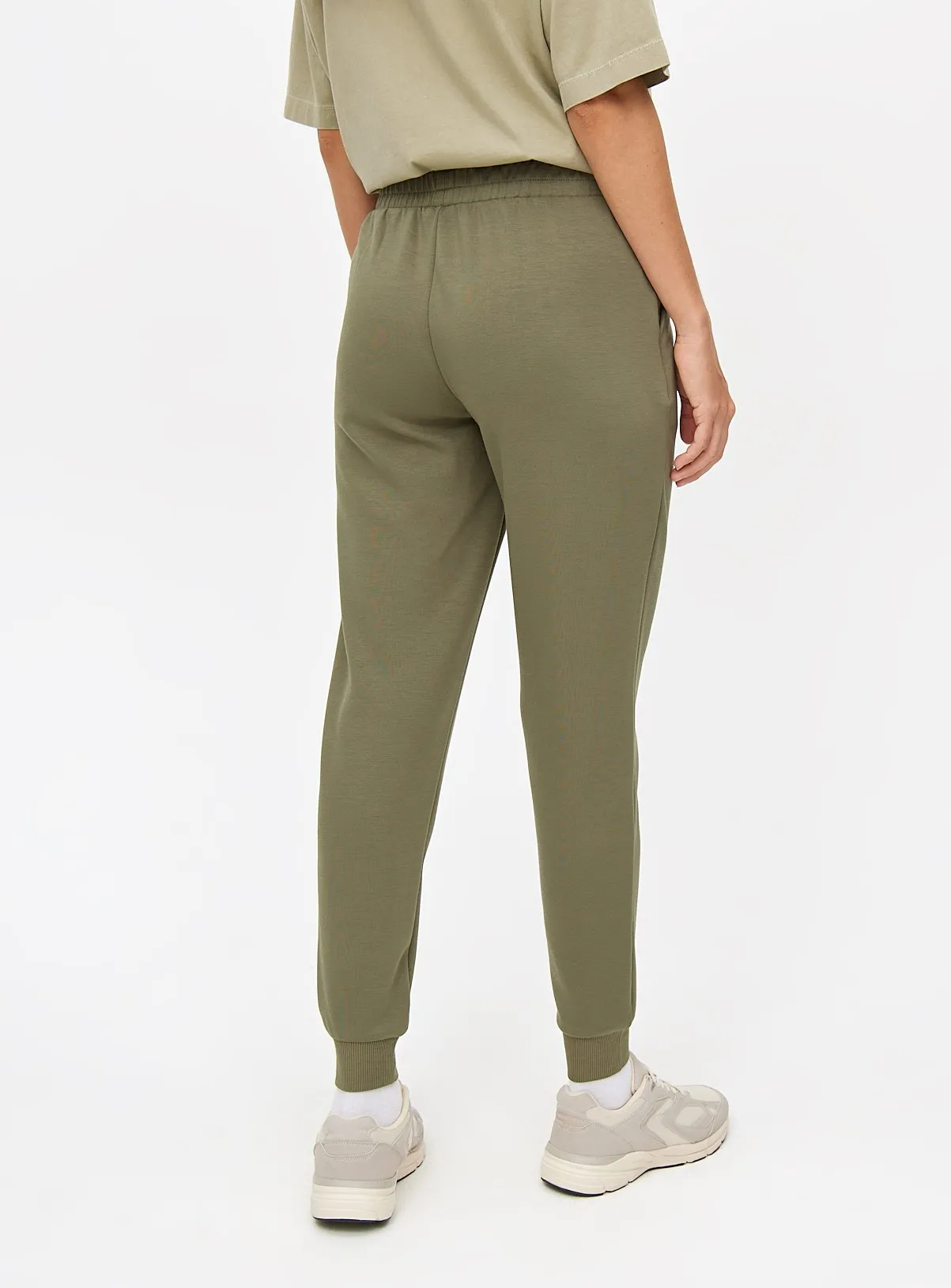 Khaki XXL Tapered Leg Jogger Pants by Tu