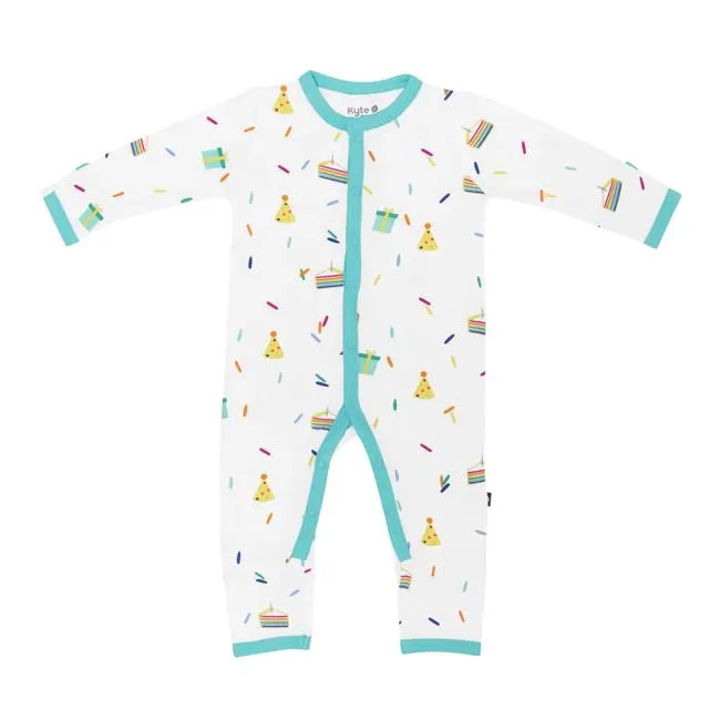 Kyte Baby Cloud Party Printed Snap Romper