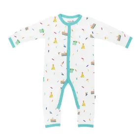 Kyte Baby Cloud Party Printed Snap Romper