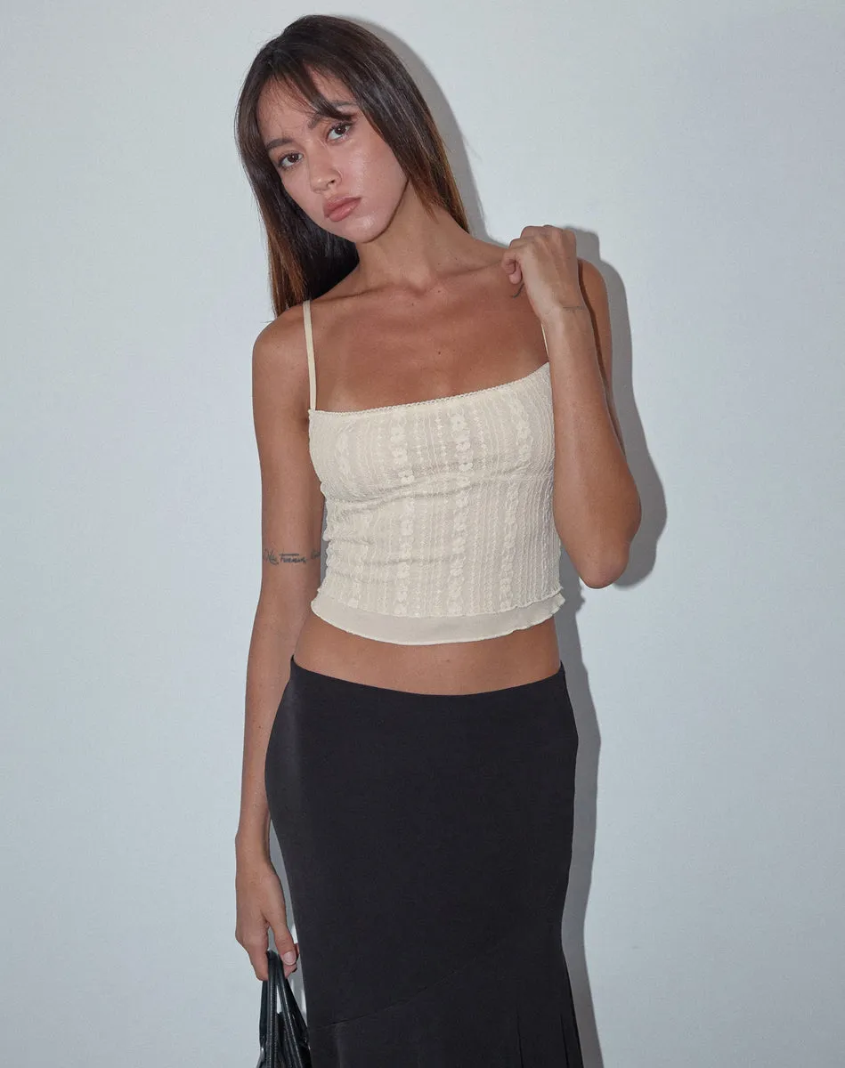 Lace Ivory Deska Cami Top