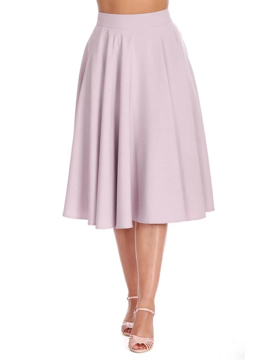 Banned Dance & Sway Retro Style Lila Swing Skirt