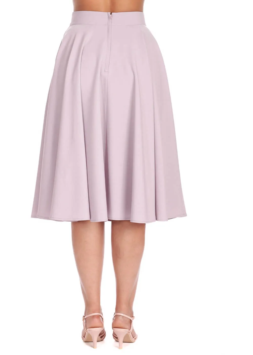 Banned Dance & Sway Retro Style Lila Swing Skirt