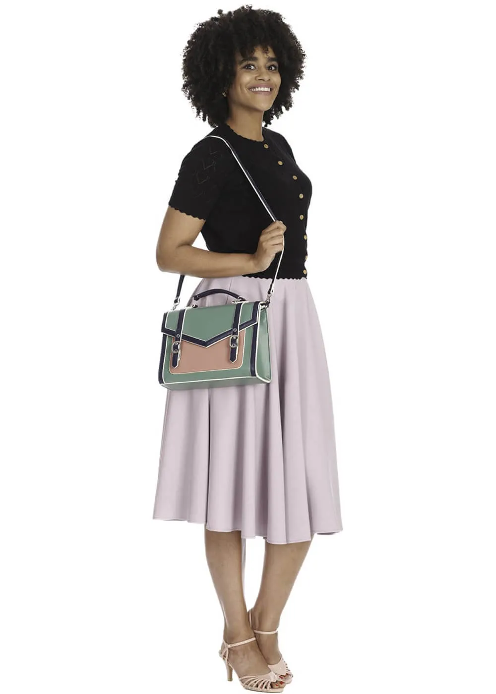 Banned Dance & Sway Retro Style Lila Swing Skirt