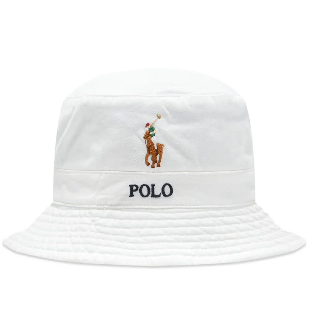 Loft Bucket HatPure White by Polo Ralph Lauren