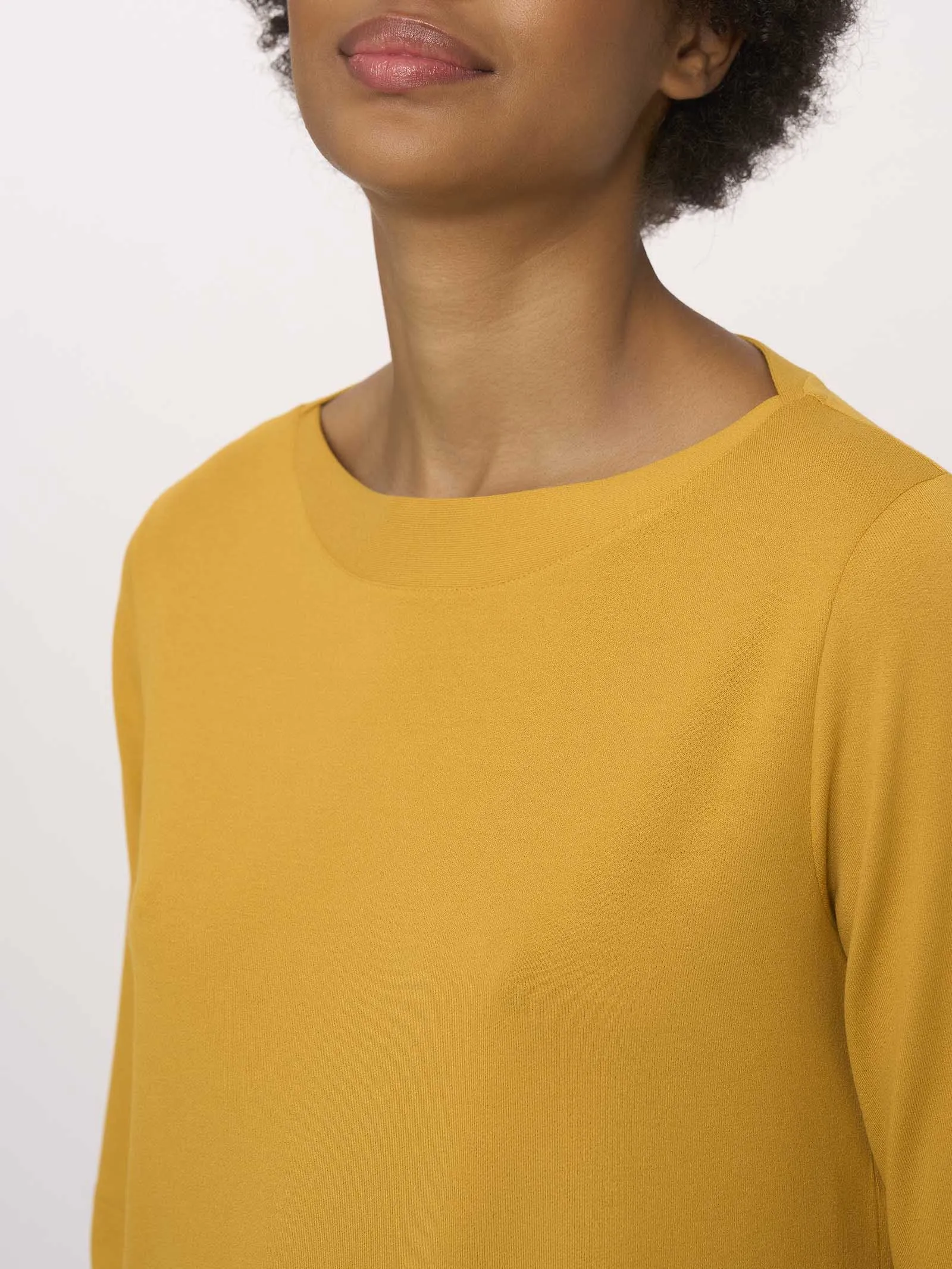 Maglia with 3/4 Sleeve in Viscose Crepe Jersey - Dark Forest