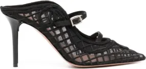 Black Malone Souliers Gala 90mm Mesh Mules