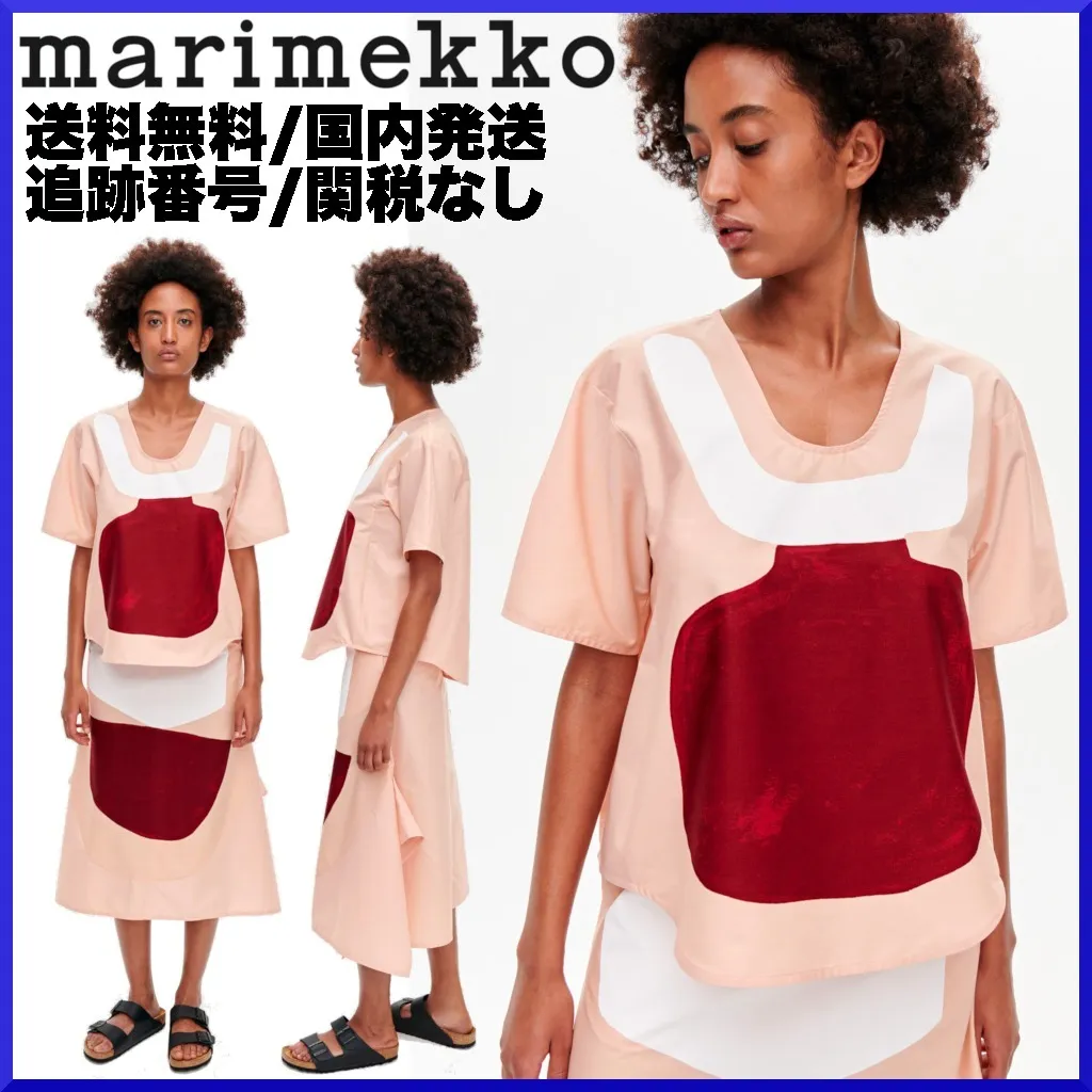 Casual Cotton Short-Sleeve Office Style by marimekko