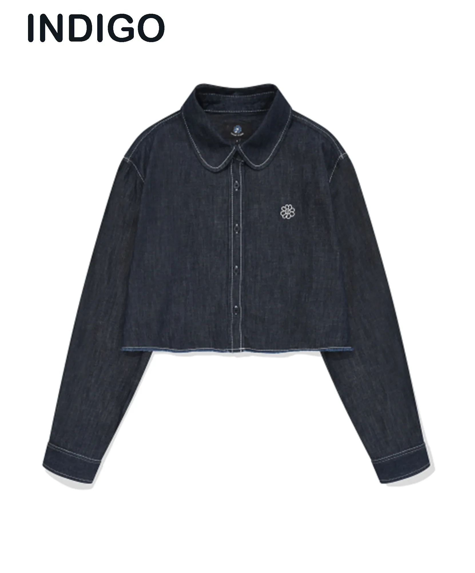 Mark Gonzales Men's Denim Shirt with Flory Embroidery